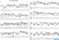推荐巴赫古典乐练习曲-古典吉他-Allemande J.S.Bach