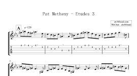 【五度圈和声练习曲】Pat Metheny - Etudes 3 - 86band...